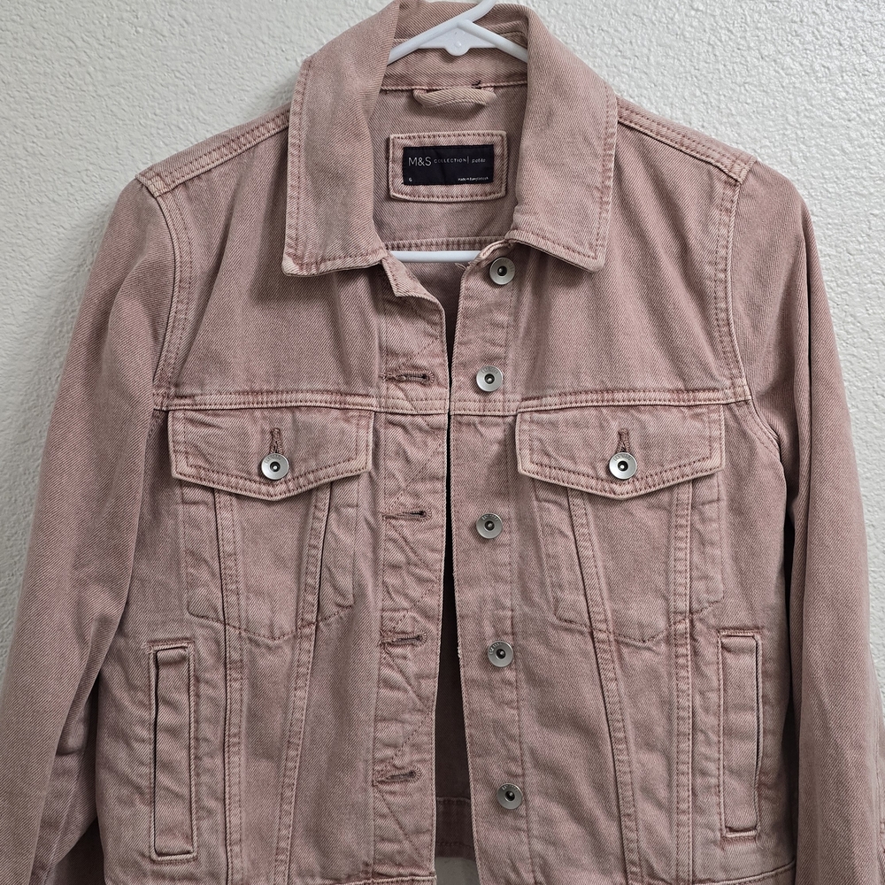 Marks & Spencer Light Pink Jean Jacket 6P